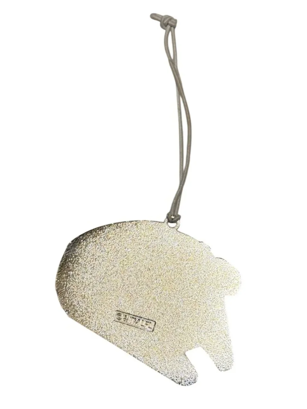 Lucasfilm Millennium Falcon Ship Star Wars Metal Tree Ornament w/Silver Backside